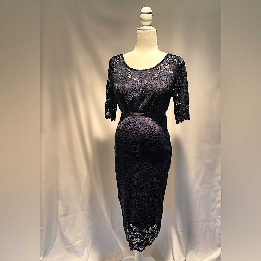 Hello Miz Maternity Navy Blue dress. Size 8 New With Tags